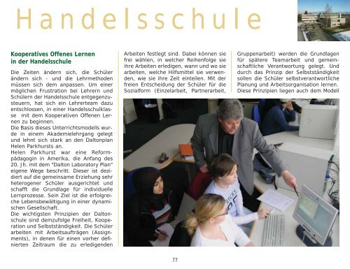 Festschrift 100 Jahre Handelsschule Lustenau