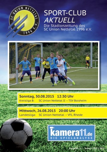 Sport Club Aktuell - Ausgabe 14 - 26.08.2015/30.08.2015