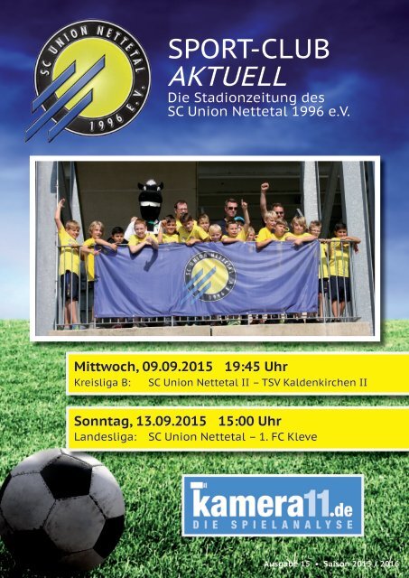 Sport Club Aktuell - Ausgabe 15 - 09.09.2015/13.09.2015