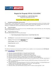 Request for Proposal FINAL CLEANING