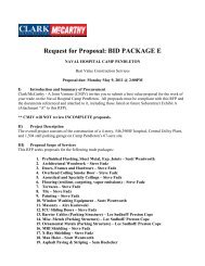 Request for Proposal BID PACKAGE E