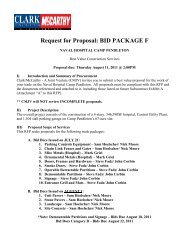 Request for Proposal BID PACKAGE F
