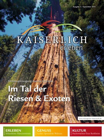 Kaiserlich erleben, Ausgabe 3/2015