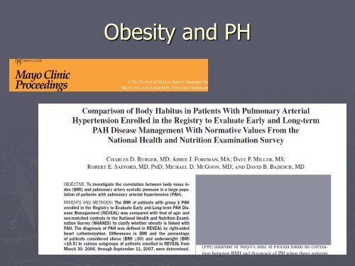 Pulmonary Hypertension