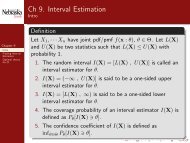 Ch 9 Interval Estimation