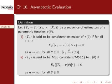 Ch 10 Asymptotic Evaluation
