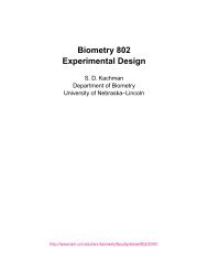 Biometry 802 Experimental Design