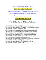 ASHFORD BUS 303 Entire Course/ Tutorialrank