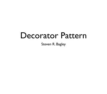 Decorator Pattern