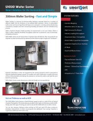 300mm Wafer Sorting - Fast and Simple