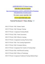 ASHFORD BUS 375 Entire Course/ Tutorialrank