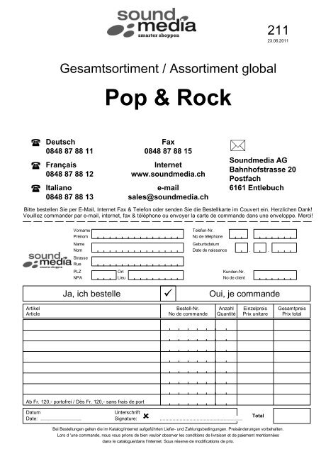 Pop & Rock