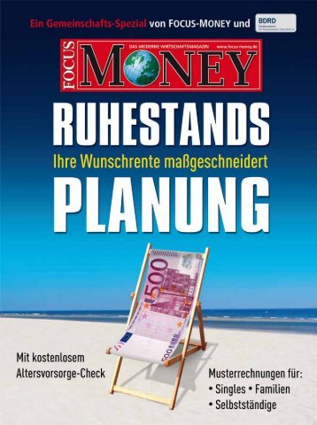 Ruhestandsplanung - wie sie wirklich funktioniert!