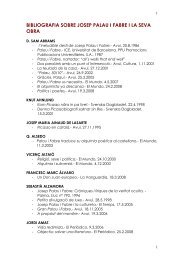 Bibliografia De Josep Palau I Fabre Fundació Palau - 