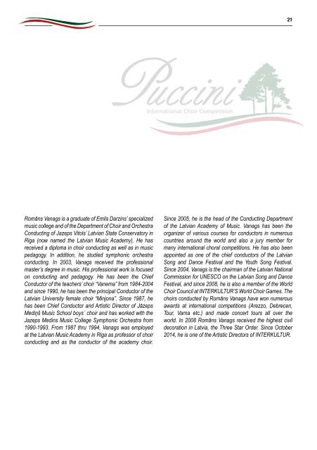Puccini 2015 - Program Book