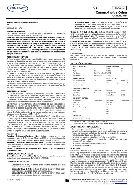 Cannabinoide Orina