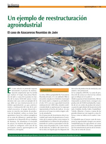 Un ejemplo de reestructuración agroindustrial