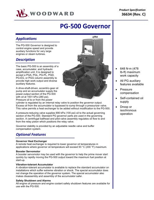 PG‐5 500 G Gover nor