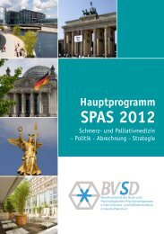 Workshops - SPAS 2012 - Berufsverband der Ärzte und ...