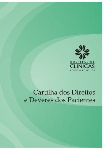 Cartilha dos Direitos e Deveres dos Pacientes