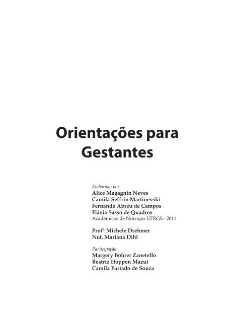 Orientações para Gestantes