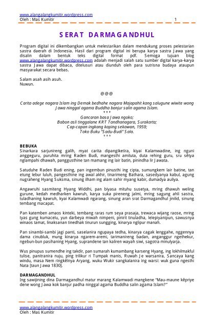 Membahas Profil Didukani Tegese Terbaru