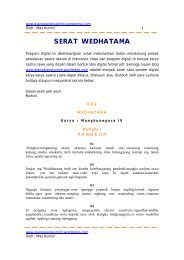 SERAT WEDHATAMA