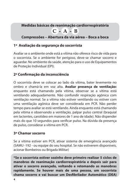 Reanimação Cardiorrespiratória Básica da Criança