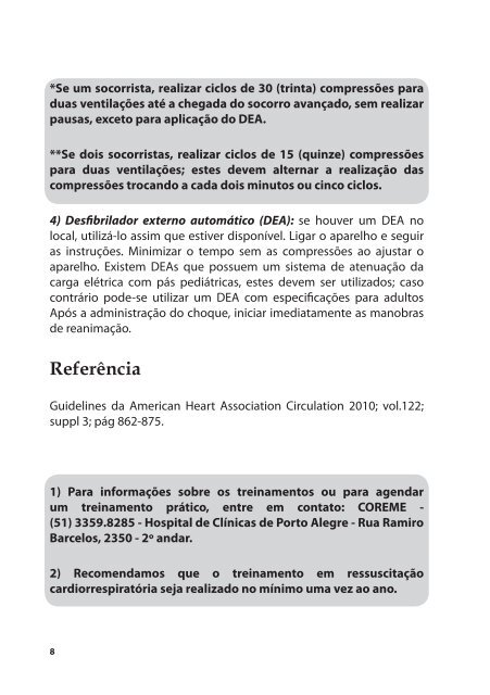 Reanimação Cardiorrespiratória Básica da Criança