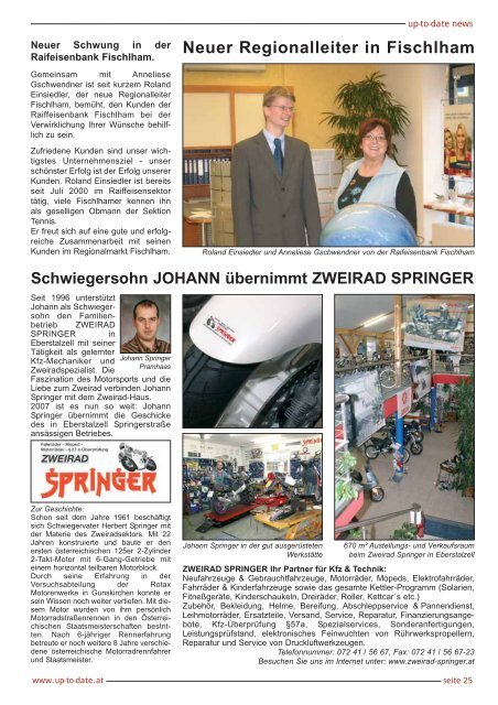 Gemeinde und Service Amtszeiten und Kontakt Viel Spa beim Lesen des neuen Eberstalzeller Amtsblattes! mehr 25.06.2020 Date. Time. Event sGschft ums Eck - Eberstalzell