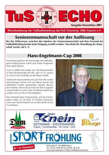 Hans-Engelmann-Cup 2008 Seniorenmannschaft vor ... - TUS Zülpich