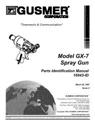 Model GX-7 Spray Gun Parts Identification Manual ... - Tecnopol