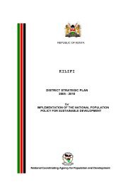 kilifi district strategic plan 2005 - Kenya Community Support Centre