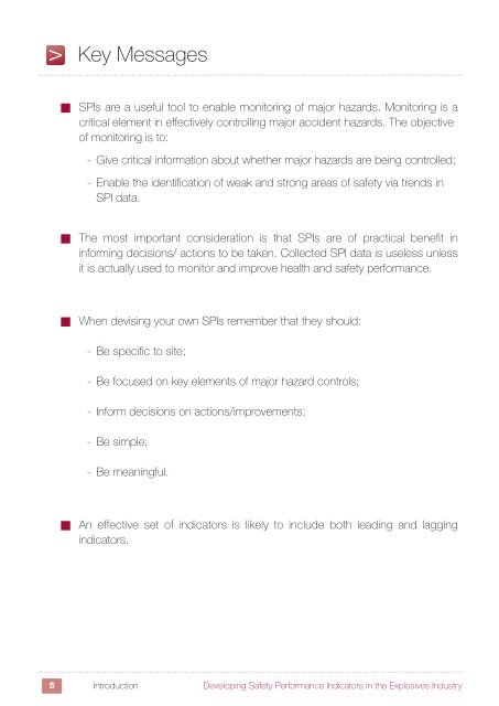 RR909 - Safety performance indicators in the explosives sector - HSE