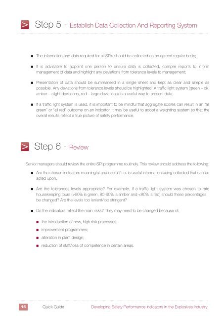 RR909 - Safety performance indicators in the explosives sector - HSE