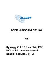 BEDIENUNGSANLEITUNG für Synergy 21 LED Flex Strip RGB ...