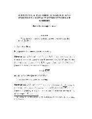 A NOTE ON A THEOREM OF LAWSON AND SIMONS ON ...