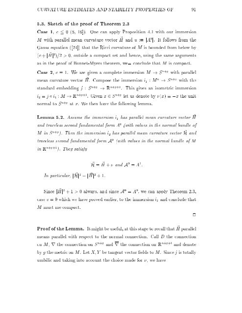 CURVATURE ESTIMATES AND STABILITY PROPERTIES OF CMC ...