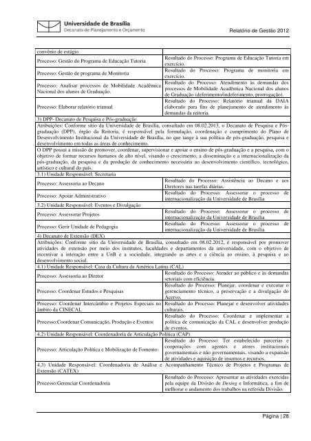 Relatorio Gestao 201.. - Decanato de Planejamento e OrÃ§amento