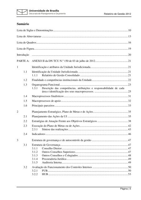 Relatorio Gestao 201.. - Decanato de Planejamento e OrÃ§amento