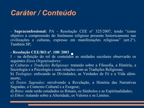 Direito Humano à Educação Ensino Religioso e Estado Laico