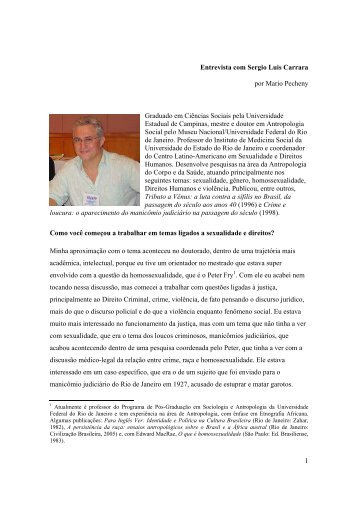 Entrevista Sergio Carrara _trajetorias intelectuais.pdf - CLAM