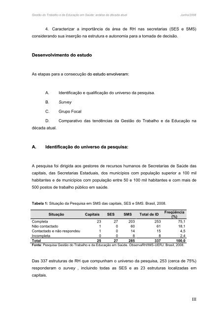 Gestão do Trabalho e da Educação em Saúde análise da década atual