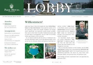 Lobby 01/2006 - Online News aus dem Park Hotel Bremen