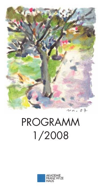 PROGRAMM 1/2008 - Franz-Hitze-Haus