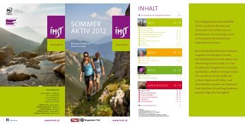 SOMMER AKTIV 2012 - Hotel Lamm