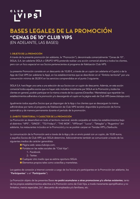 BASES LEGALES DE LA PROMOCIÓN