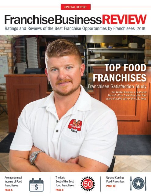 Top 40 Food Franchises of 2015