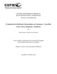 Evaluación de la resiliencia socioecológica en Guanacaste - Catie