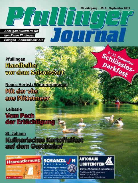 Ausgabe September 2011 - beim Pfullinger Journal